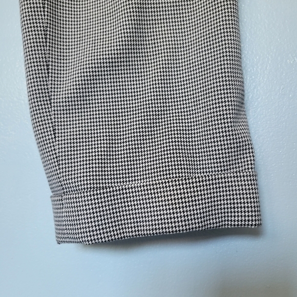 Adrienne Vittadini Womens Houndstooth Pants Size 6 Black White - Picture 5 of 10